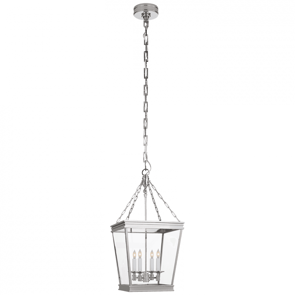 Visual Comfort Signature Launceton Lantern Pendant Polished Nickel