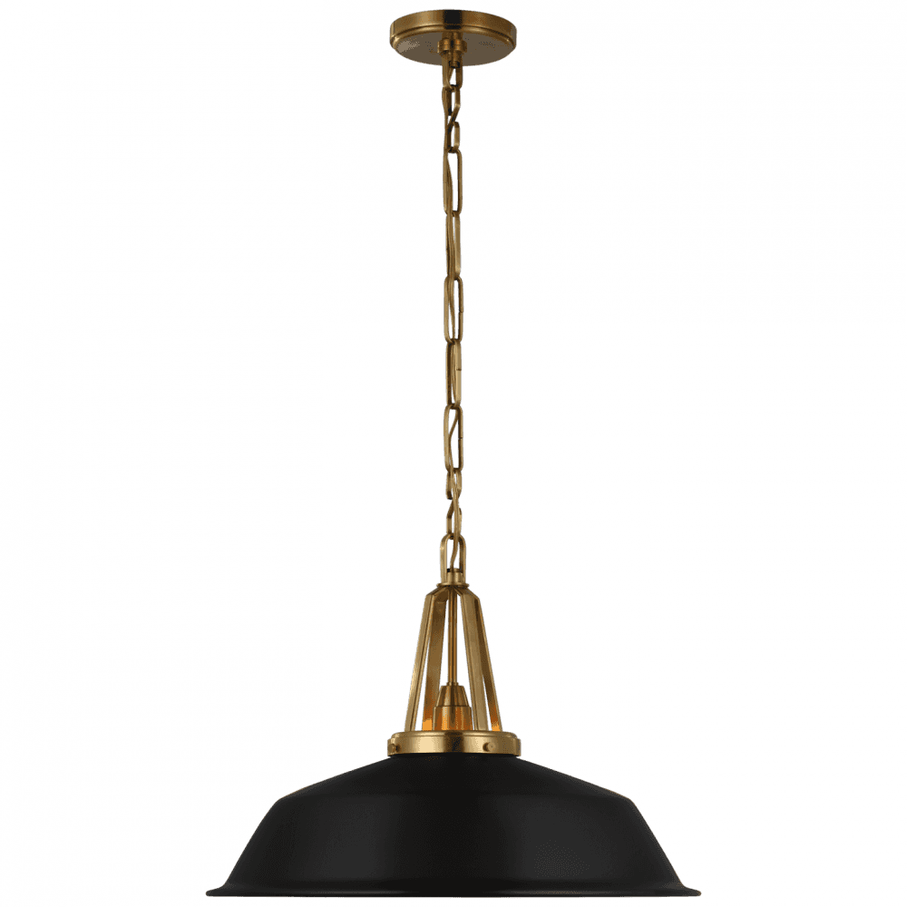 Visual Comfort Signature Layton Pendant Antique-Burnished Brass
