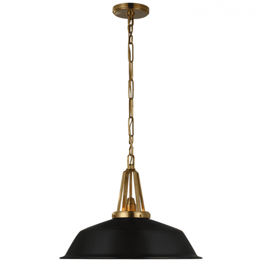 Visual Comfort Signature Layton Pendant Antique-Burnished Brass