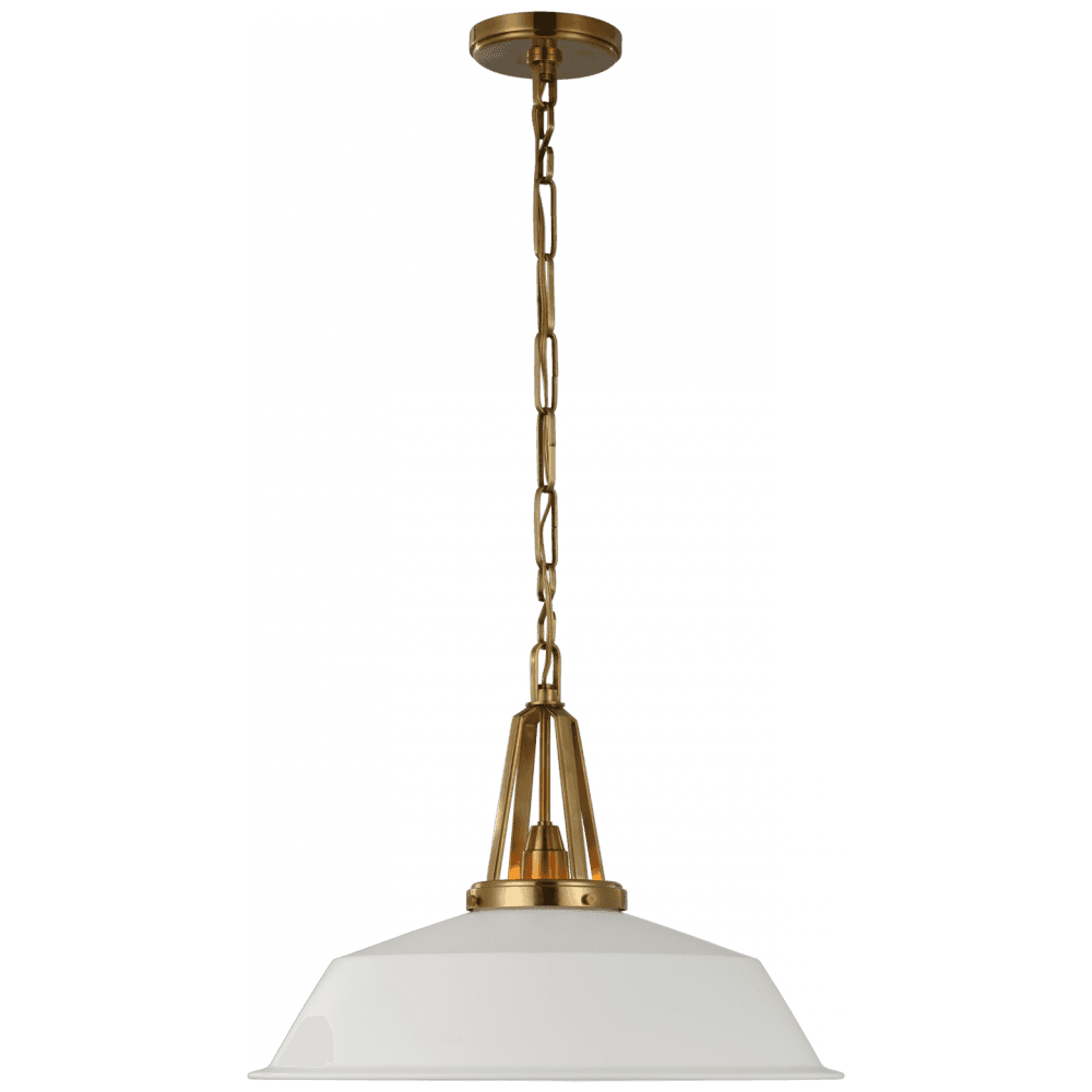 Visual Comfort Signature Layton Pendant Antique-Burnished Brass