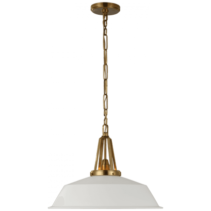 Visual Comfort Signature Layton Pendant Antique-Burnished Brass