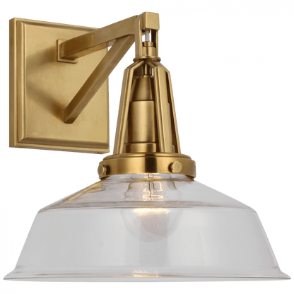 Visual Comfort Signature Layton Wall Sconce Antique-Burnished Brass