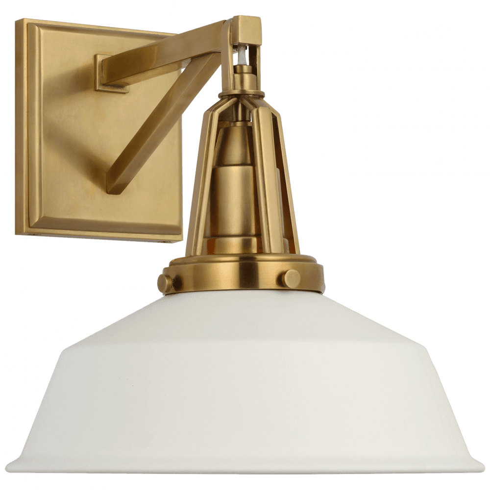Visual Comfort Signature Layton Wall Sconce Antique-Burnished Brass