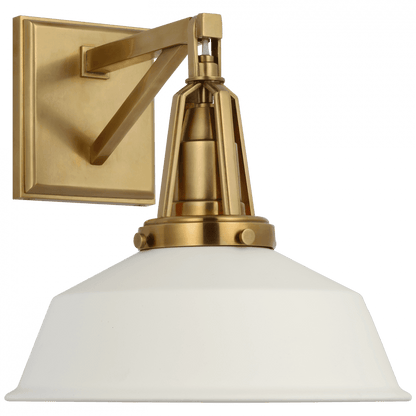 Visual Comfort Signature Layton Wall Sconce Antique-Burnished Brass