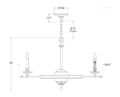 Chandeliers-Visual Comfort & Co. Signature Collection-CHC1447