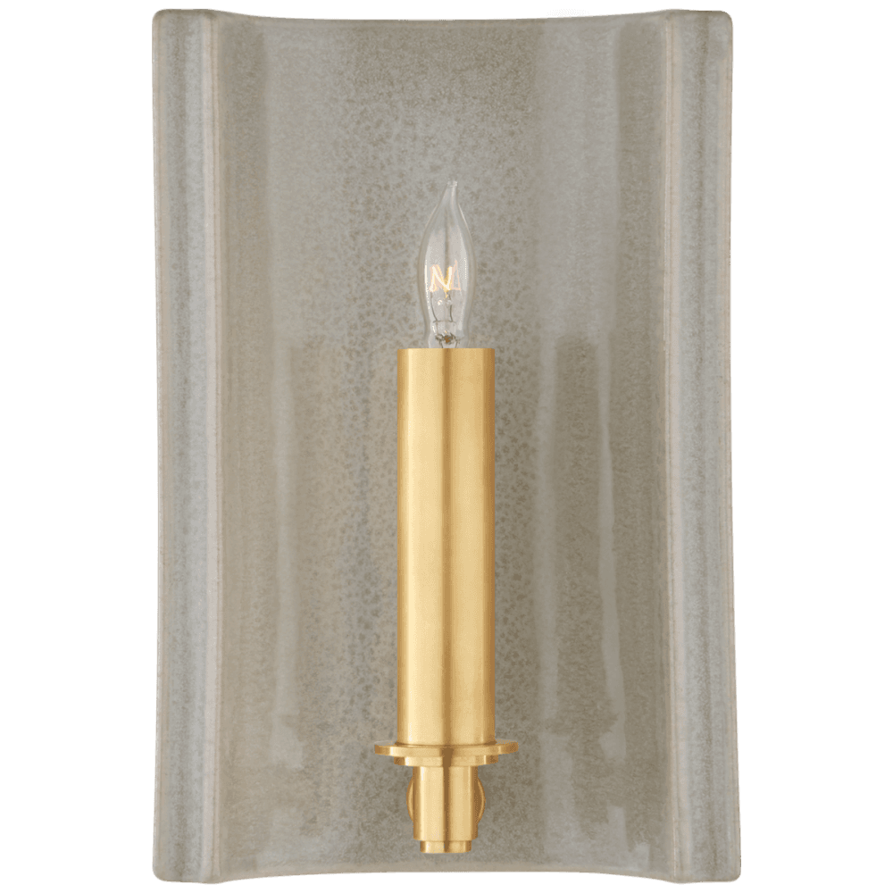 Visual Comfort Signature Leeds Wall Sconce Shellish Gray