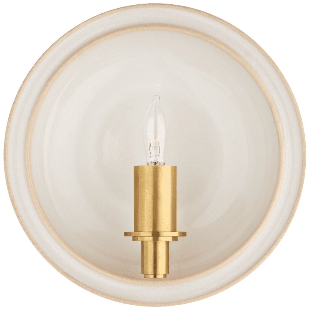 Visual Comfort Signature Leeds Wall Sconce Ivory