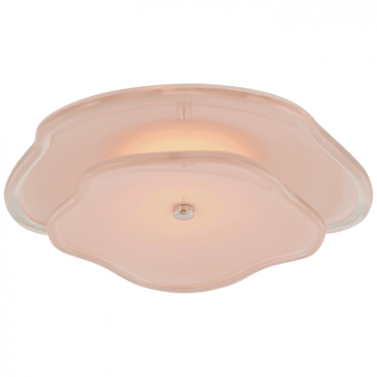 Visual Comfort Signature Leighton Layered Flush Mount Polished Nickel
