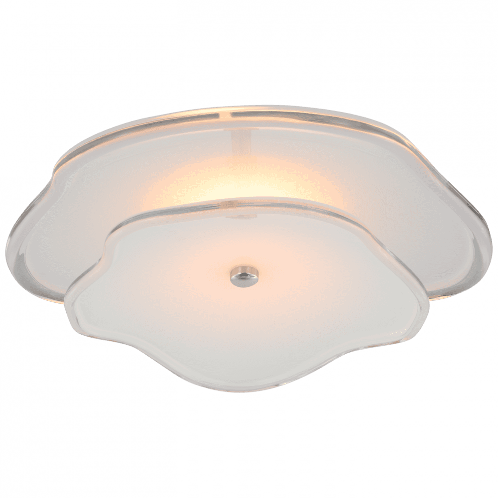 Visual Comfort Signature Leighton Layered Flush Mount Polished Nickel