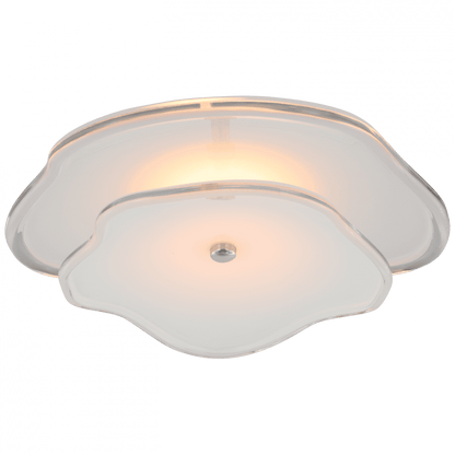 Visual Comfort Signature Leighton Layered Flush Mount Polished Nickel