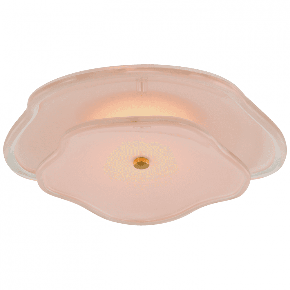 Visual Comfort Signature Leighton Layered Flush Mount Soft Brass