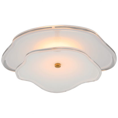 Visual Comfort Signature Leighton Layered Flush Mount Soft Brass