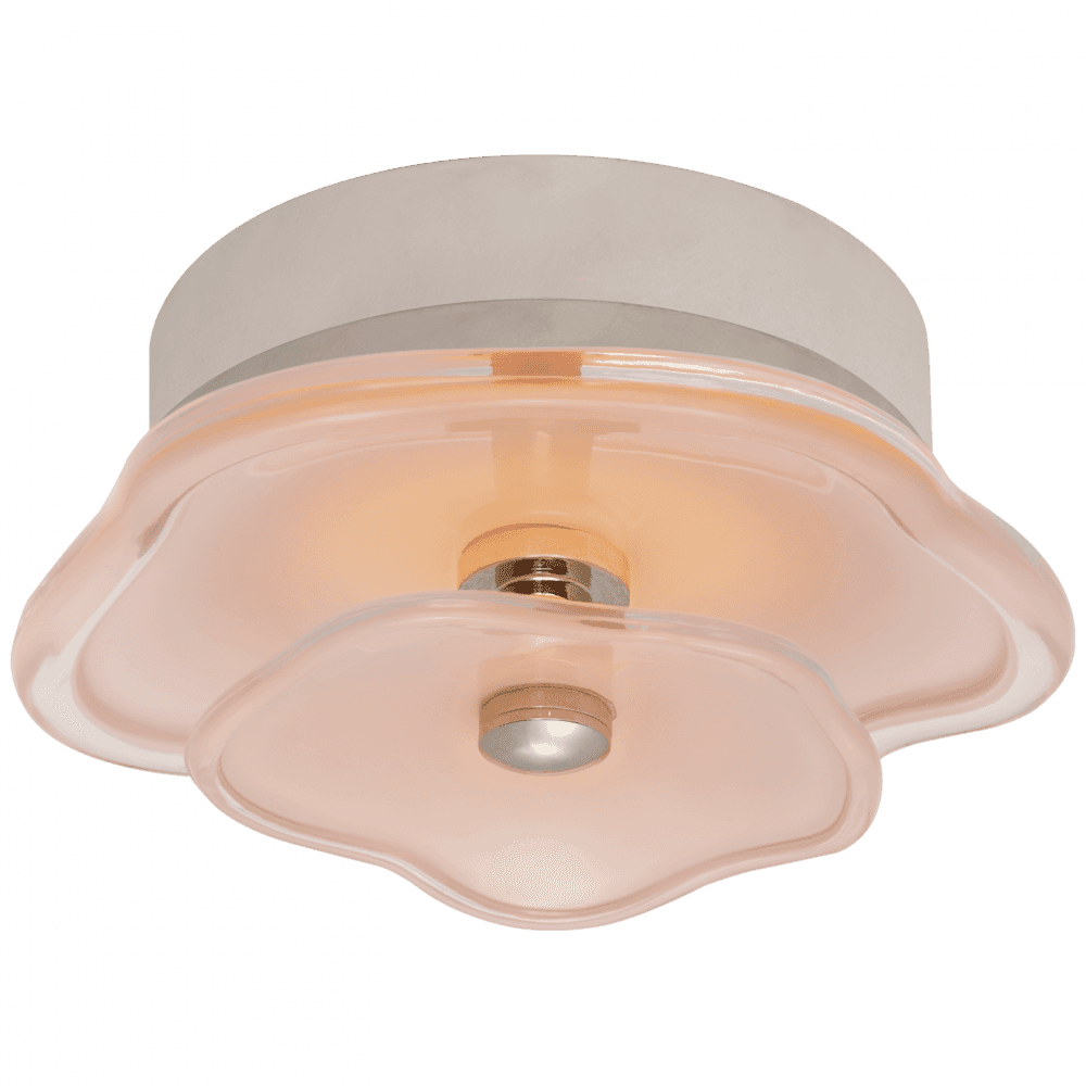 Visual Comfort Signature Leighton Layered Flush Mount Polished Nickel