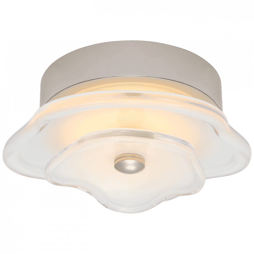 Visual Comfort Signature Leighton Layered Flush Mount Polished Nickel