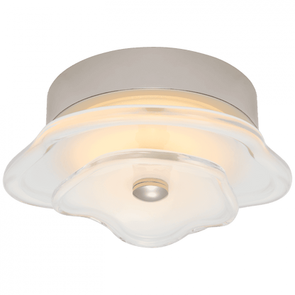 Visual Comfort Signature Leighton Layered Flush Mount Polished Nickel