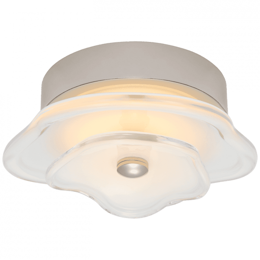 Visual Comfort Signature Leighton Layered Flush Mount Polished Nickel