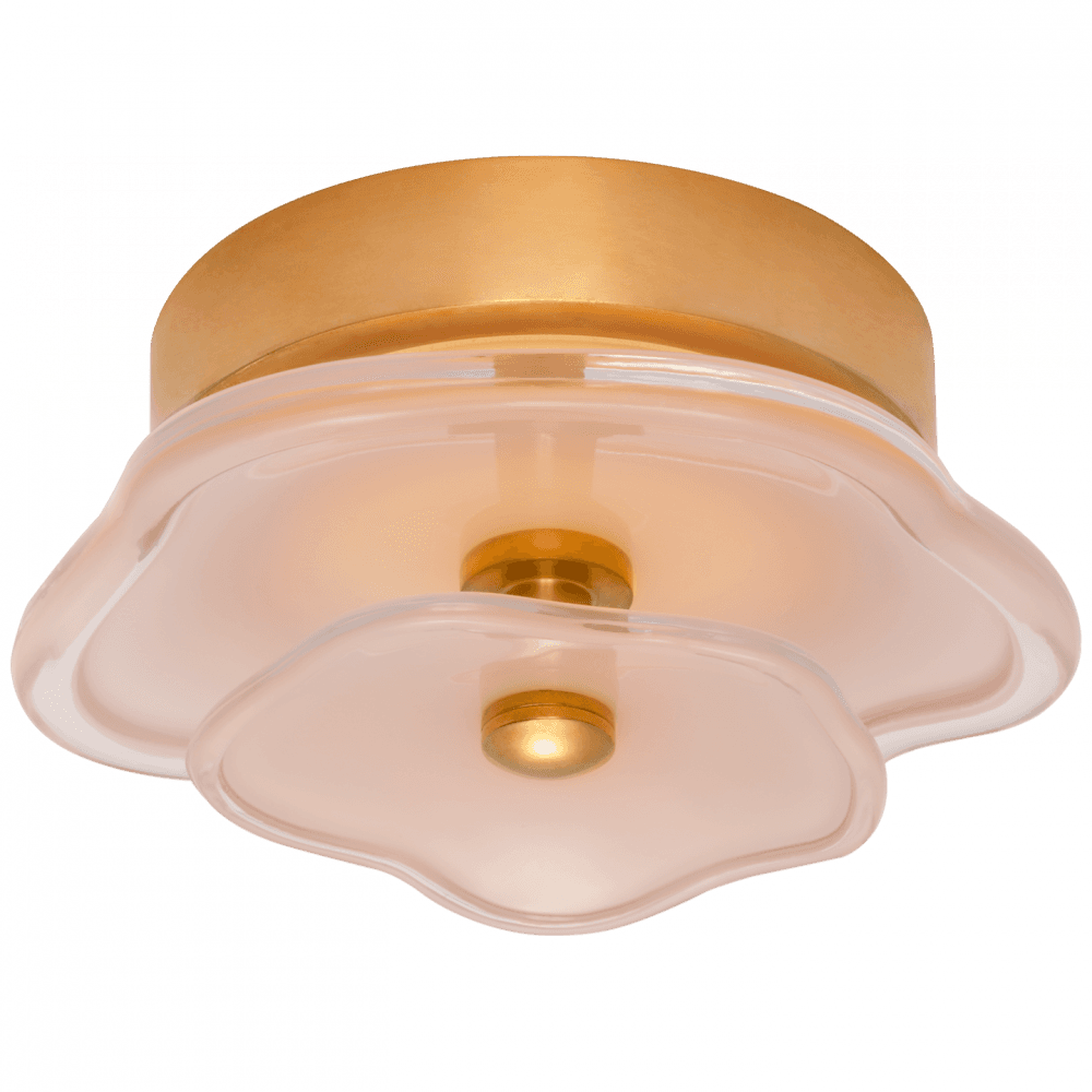 Visual Comfort Signature Leighton Layered Flush Mount Soft Brass