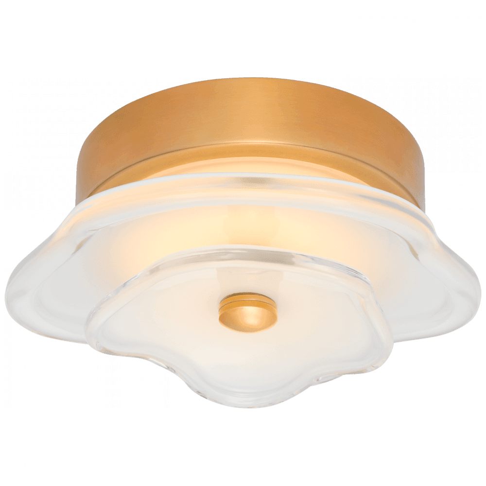 Visual Comfort Signature Leighton Layered Flush Mount Soft Brass