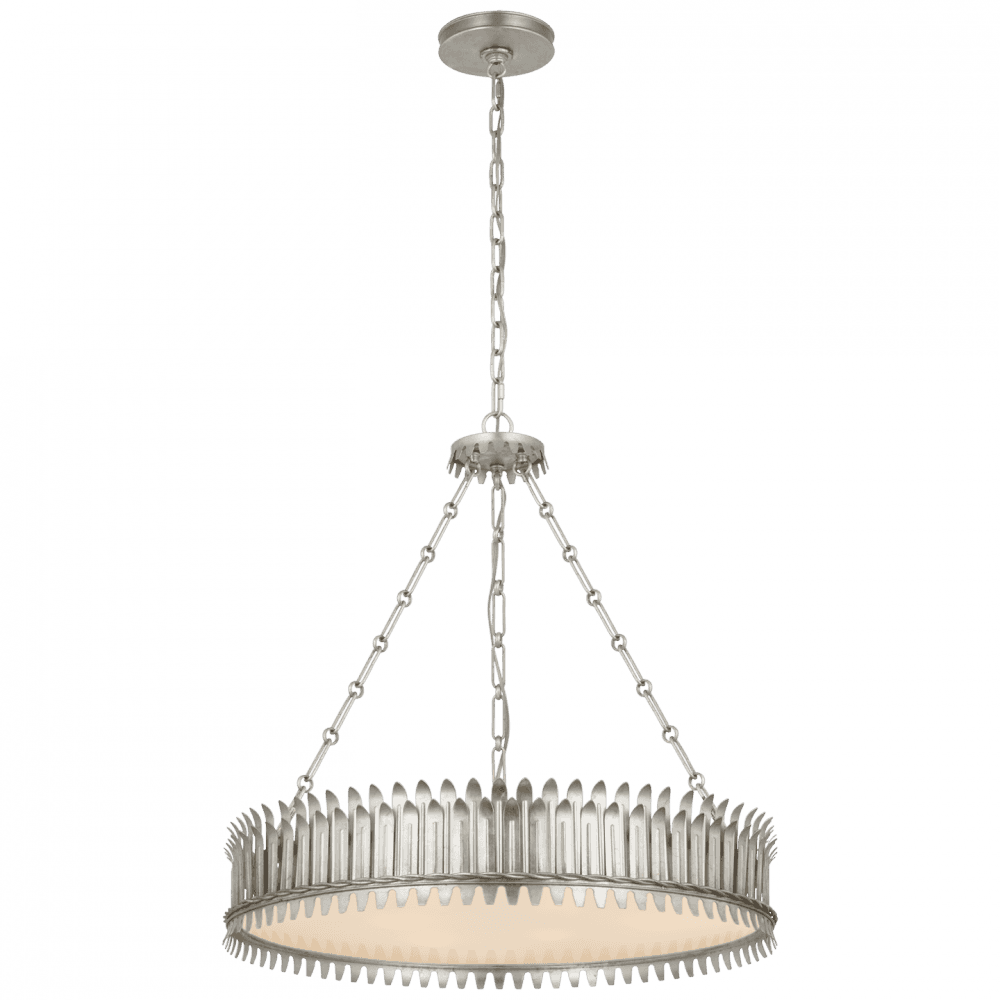Visual Comfort Signature Leslie 27 Burnished Silver Leaf