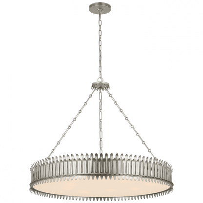 Visual Comfort Signature Leslie 37 Burnished Silver Leaf