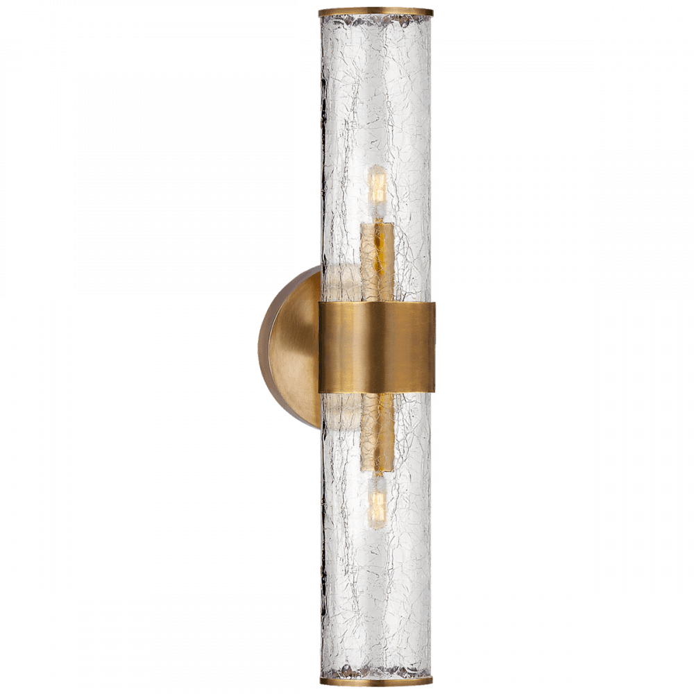 Visual Comfort Signature Liaison Bathroom Wall Sconce Antique-Burnished Brass