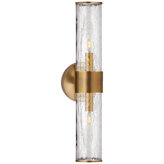 Visual Comfort Signature Liaison Bathroom Wall Sconce Antique-Burnished Brass