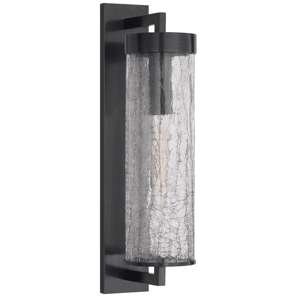 Visual Comfort Signature Liaison Bracketed Outdoor Wall Sconce Polished Nickel