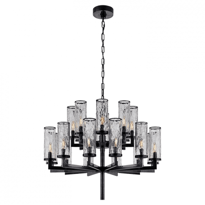 Visual Comfort Signature Liaison Double Tier Chandelier Bronze