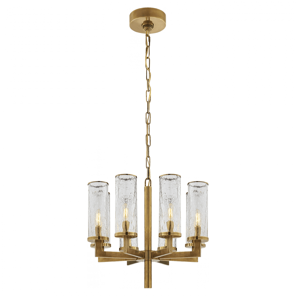 Visual Comfort Signature Liaison Single Tier Chandelier Polished Nickel