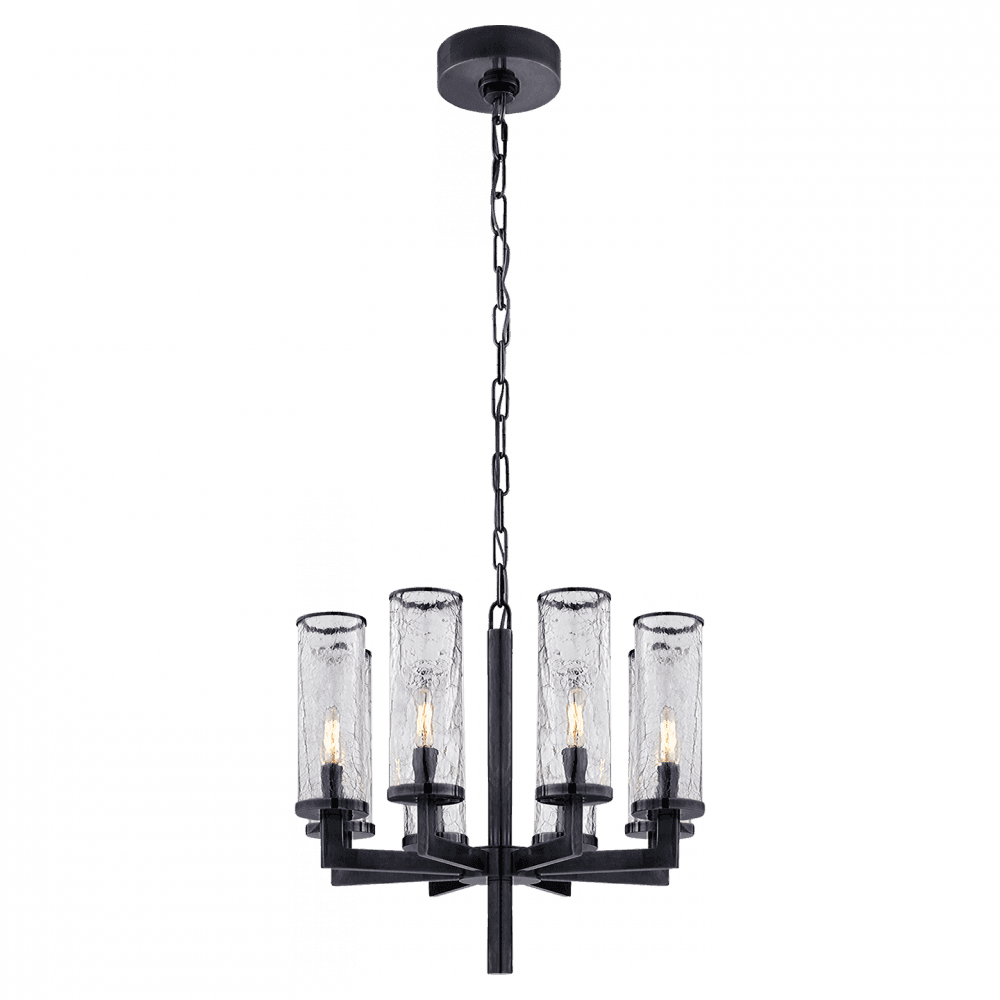 Visual Comfort Signature Liaison Single Tier Chandelier Antique-Burnished Brass