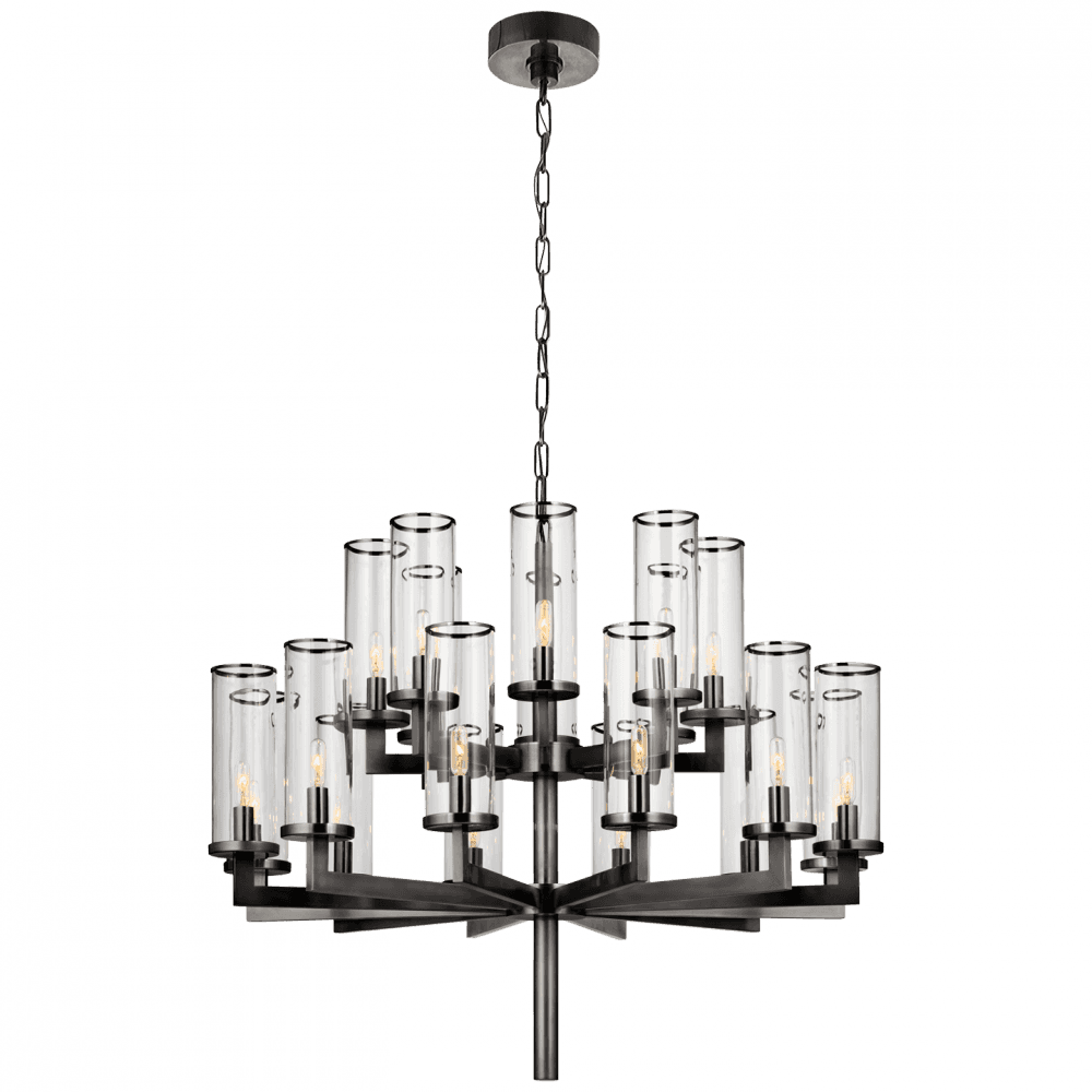 Visual Comfort Signature Liaison Chandelier Antique-Burnished Brass