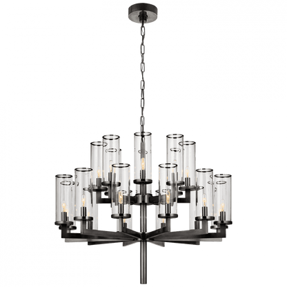 Visual Comfort Signature Liaison Chandelier Antique-Burnished Brass