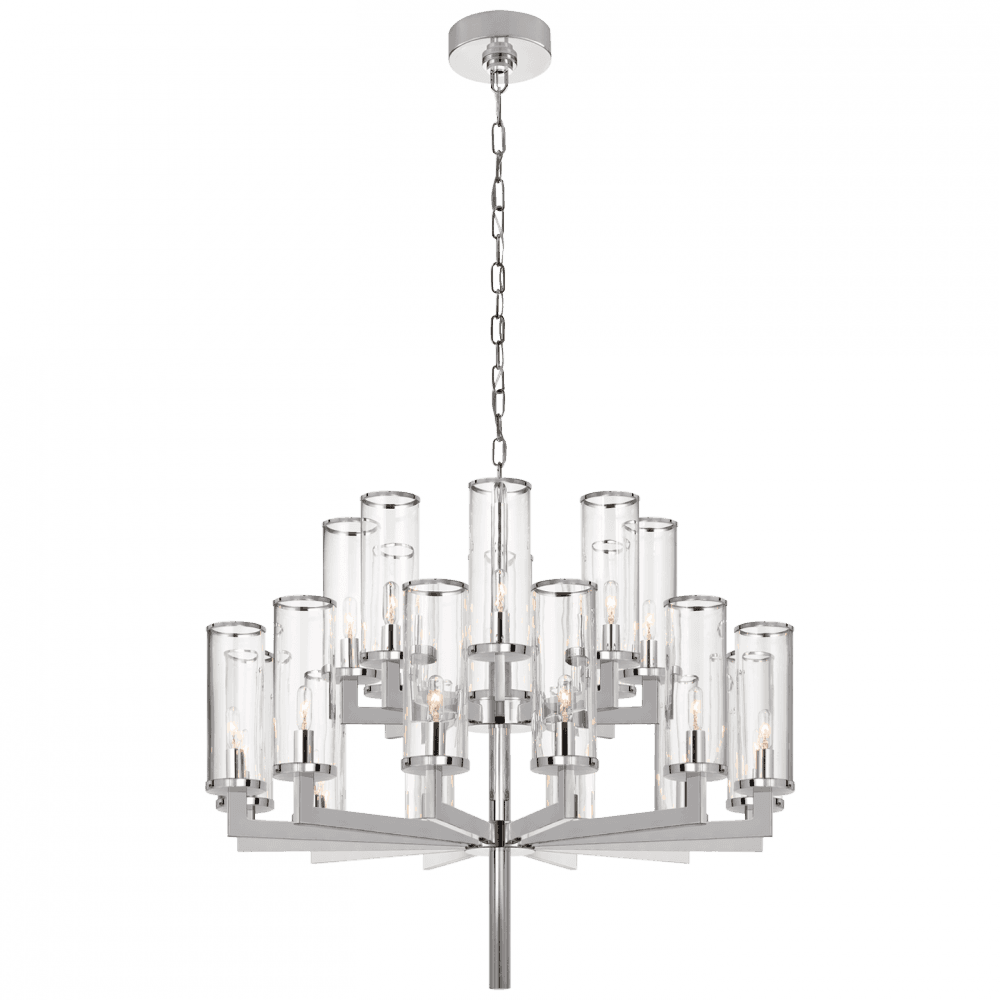 Visual Comfort Signature Liaison Chandelier Polished Nickel