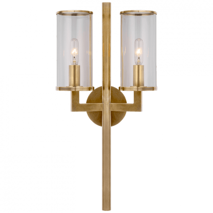 Visual Comfort Signature Liaison Wall Sconce Antique-Burnished Brass