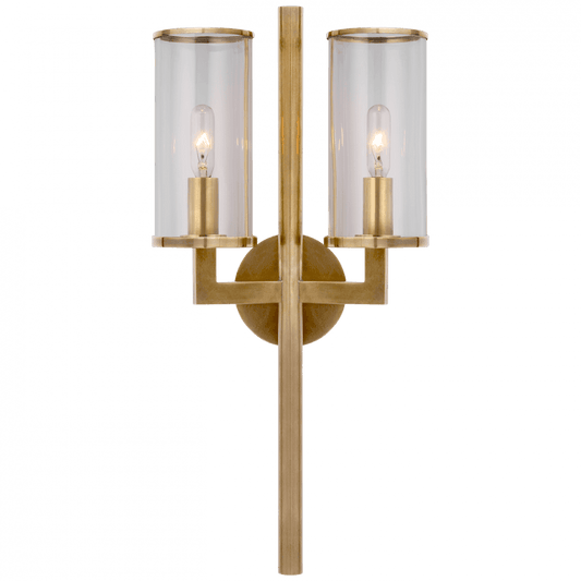 Visual Comfort Signature Liaison Wall Sconce Antique-Burnished Brass