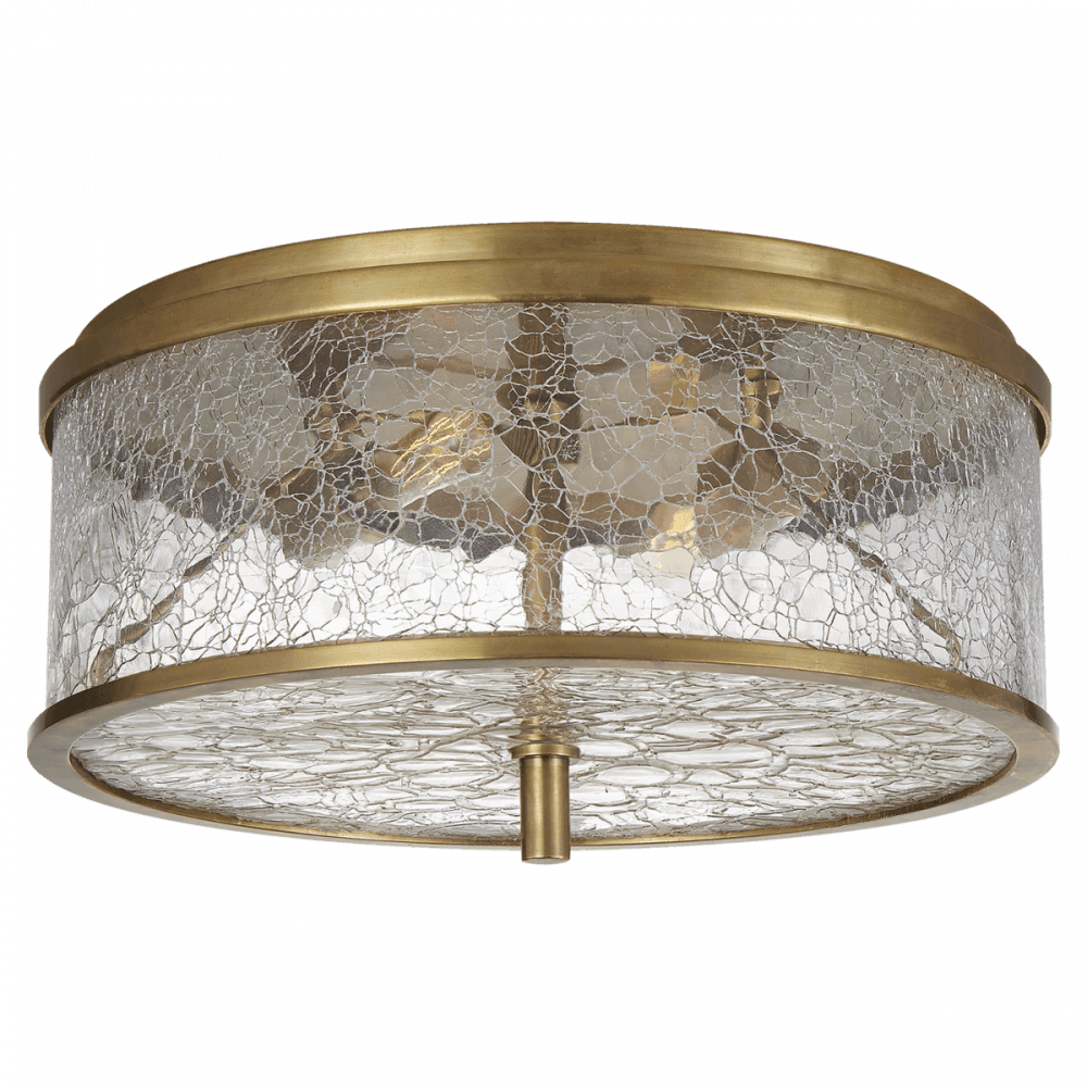 Visual Comfort Signature Liaison Flush Mount Antique-Burnished Brass
