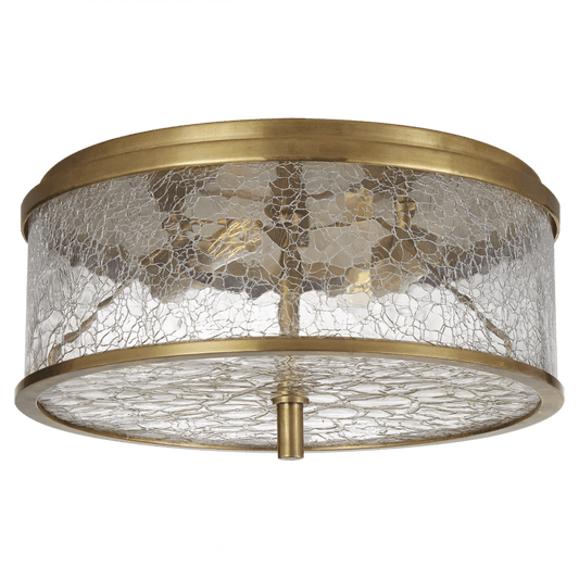 Visual Comfort Signature Liaison Flush Mount Antique-Burnished Brass