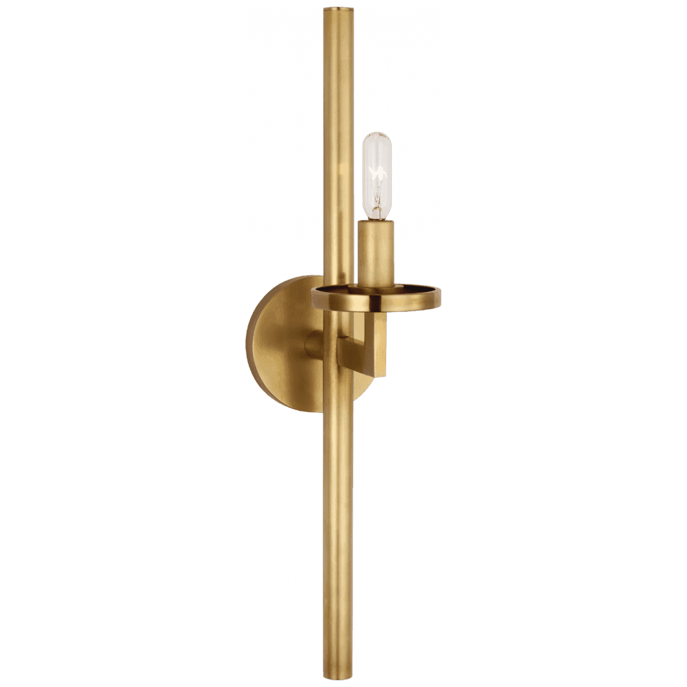 Visual Comfort Signature Liaison Single Sconce Antique-Burnished Brass