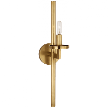 Visual Comfort Signature Liaison Single Sconce Antique-Burnished Brass