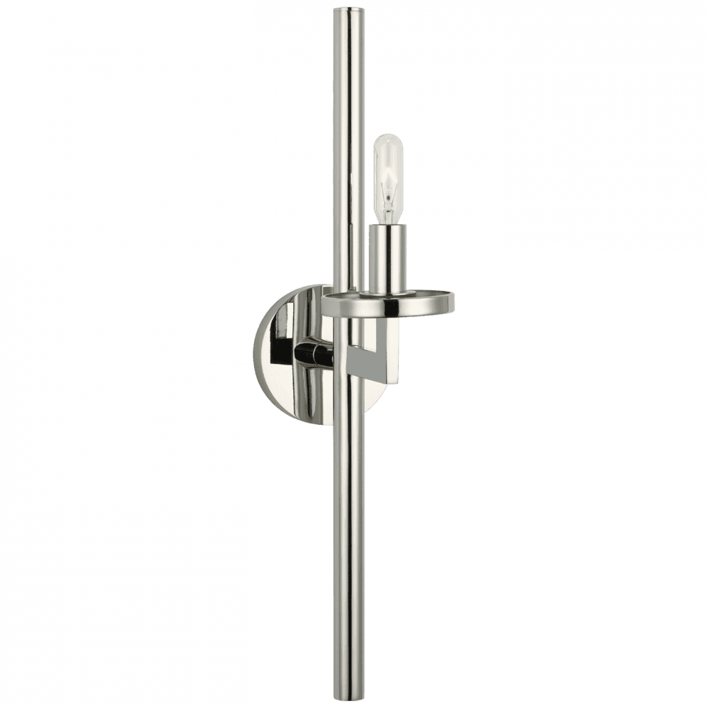 Visual Comfort Signature Liaison Single Sconce Polished Nickel
