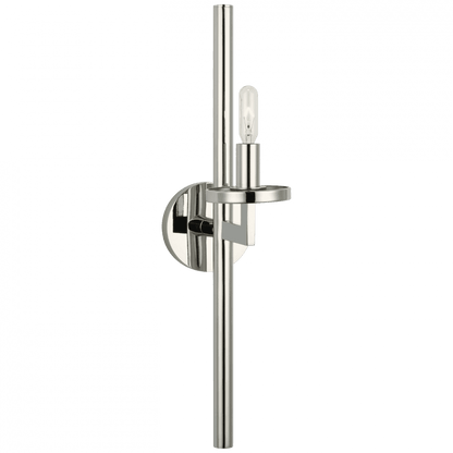 Visual Comfort Signature Liaison Single Sconce Polished Nickel