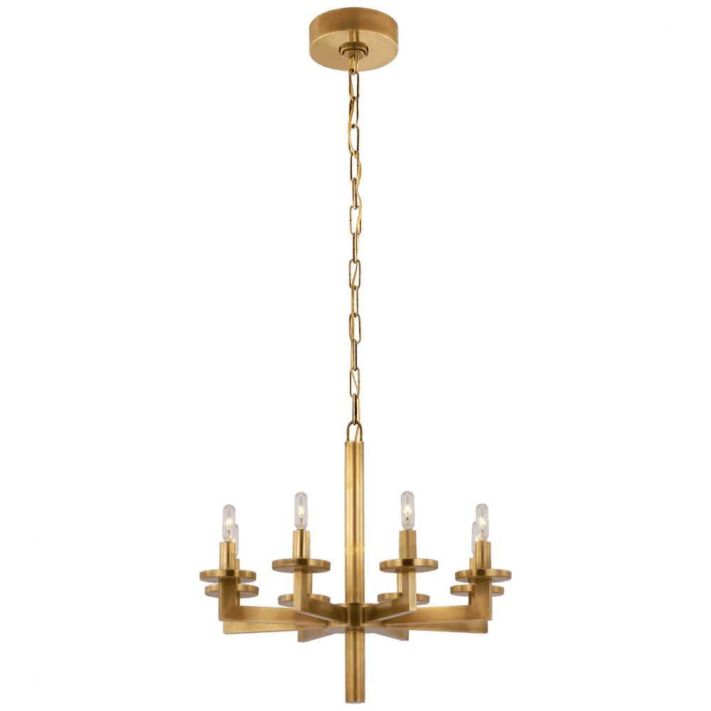 Visual Comfort Signature Liaison Single Tier Chandelier Bronze