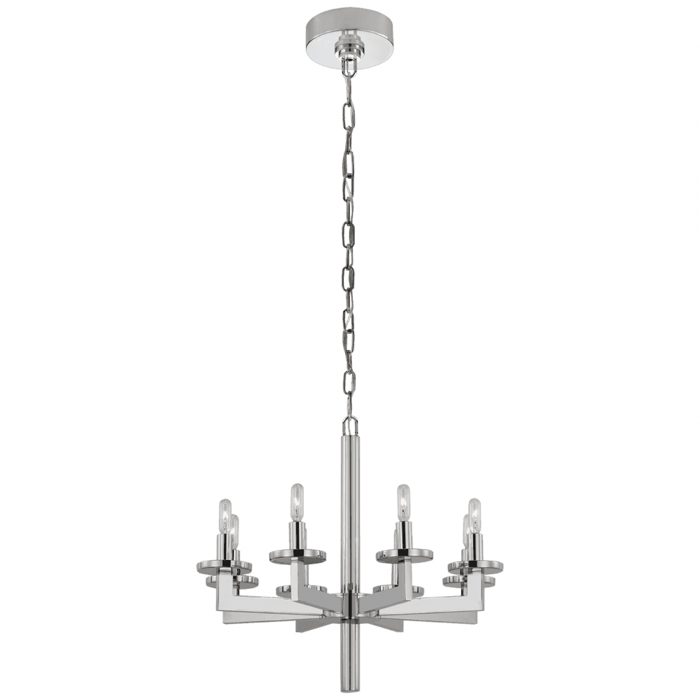 Visual Comfort Signature Liaison Chandelier Polished Nickel