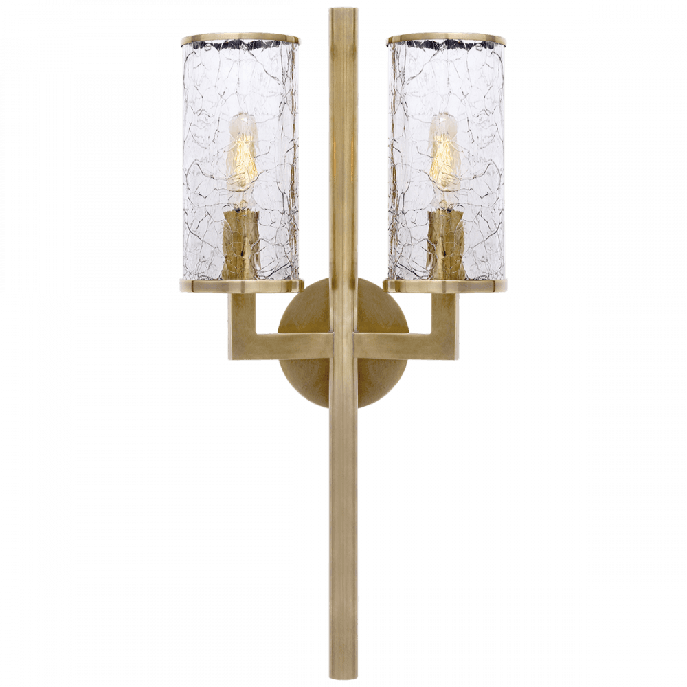 Visual Comfort Signature Liaison Double Sconce Bronze