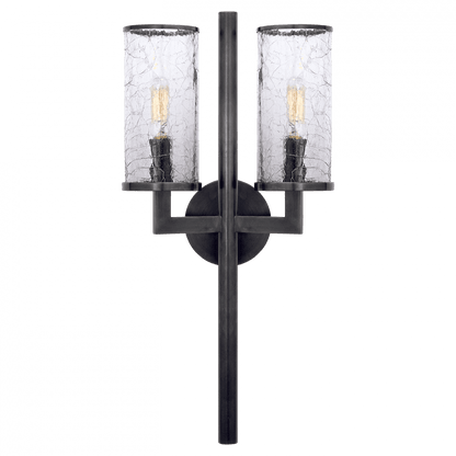 Visual Comfort Signature Liaison Double Sconce Polished Nickel