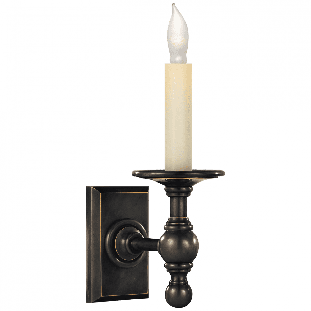 Visual Comfort Signature Library Classic Wall Sconce Hand-Rubbed Antique Brass