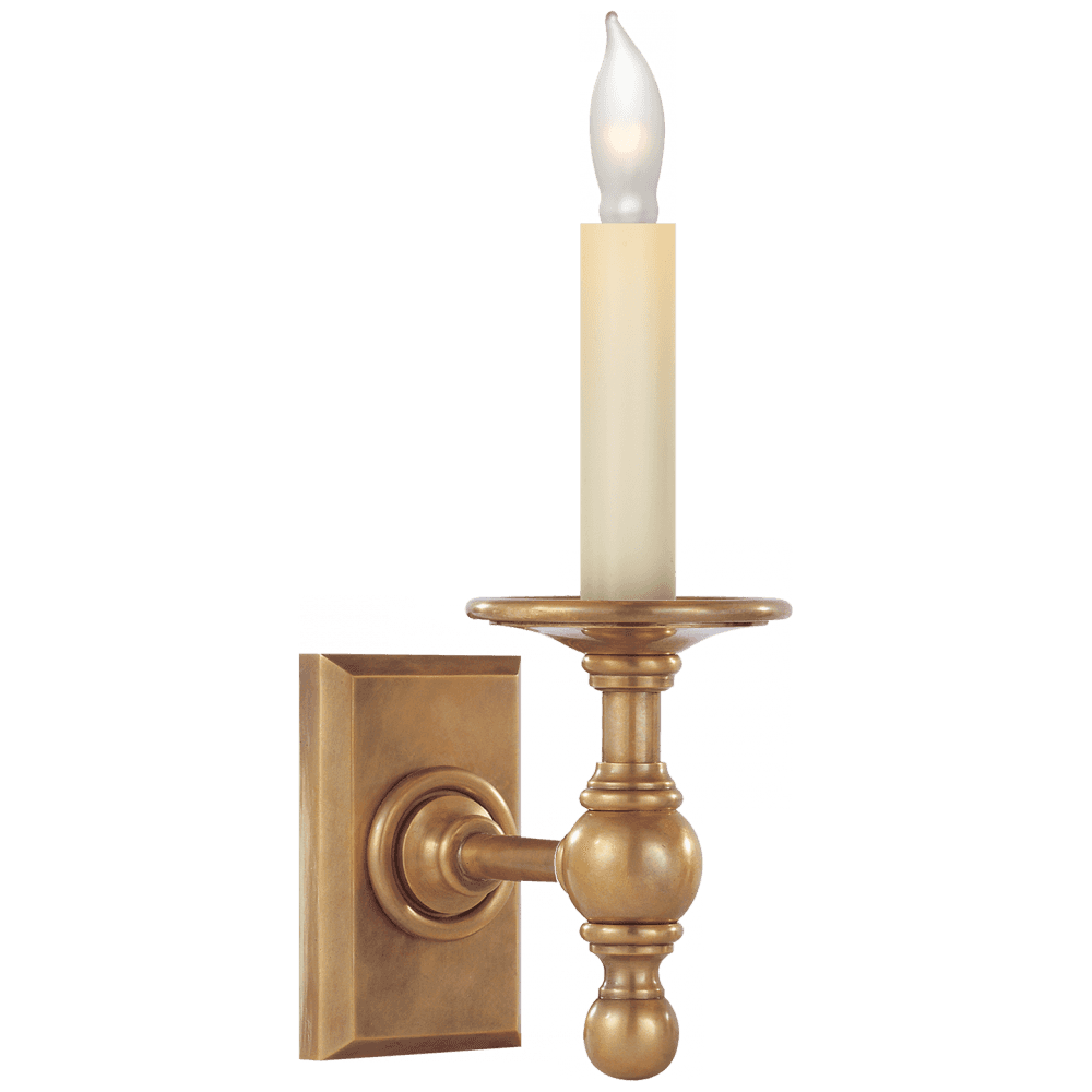 Visual Comfort Signature Library Classic Wall Sconce Polished Nickel