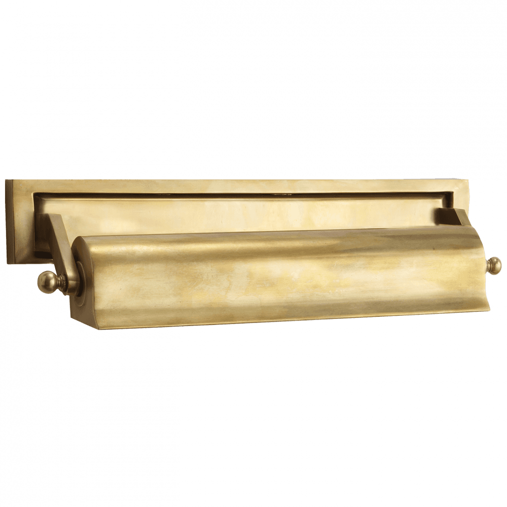 Visual Comfort Signature Library Picture Light Hand-Rubbed Antique Brass