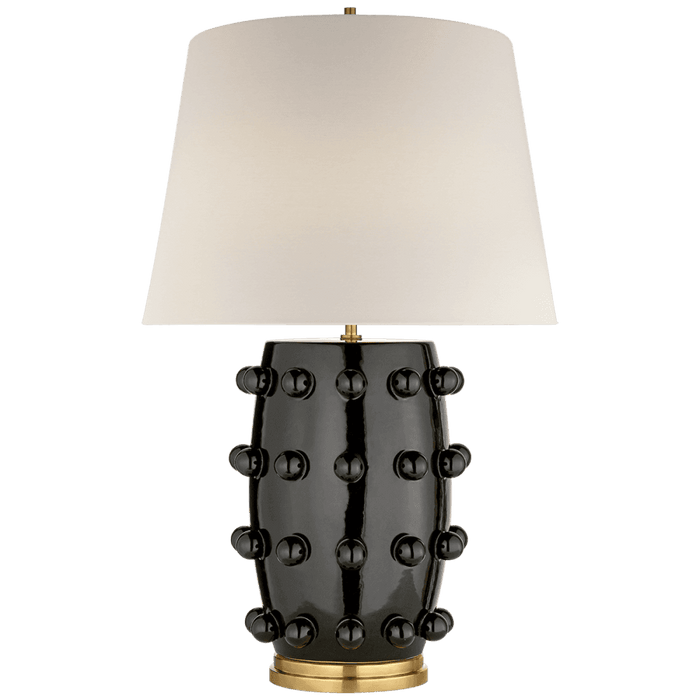 Visual Comfort Signature Linden Lamp Black Porcelain
