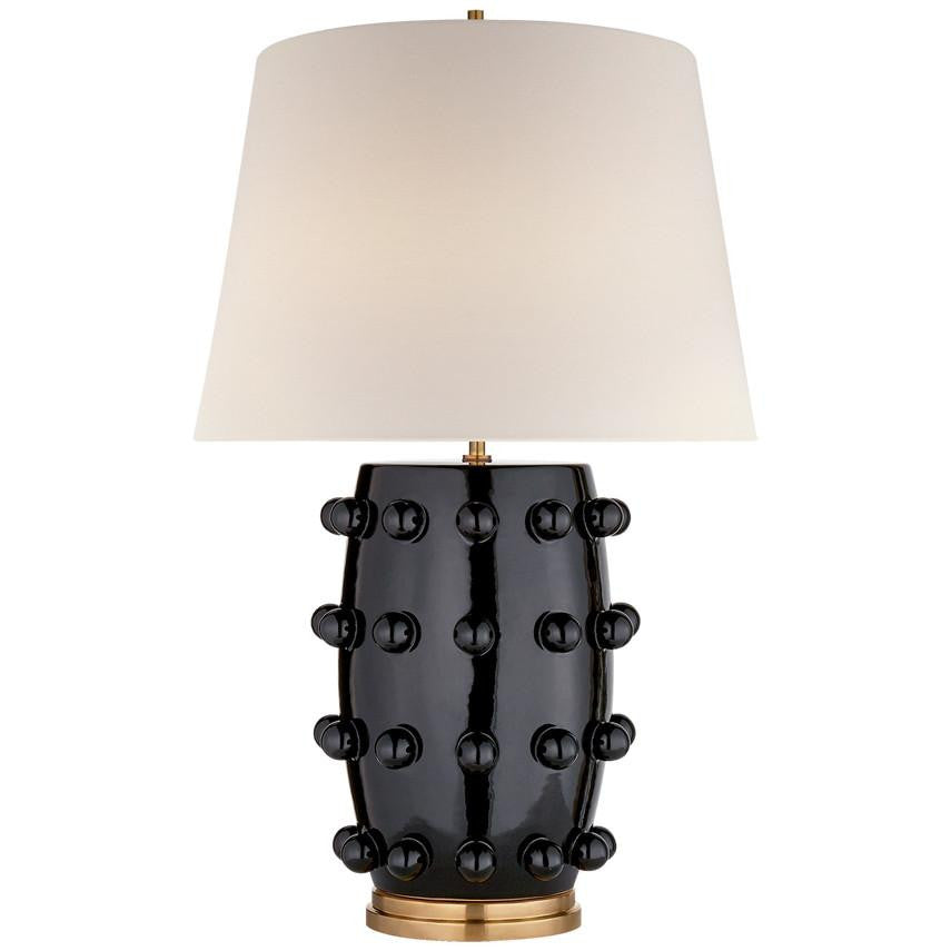 Visual Comfort Signature Linden Medium Cordless Table Lamp Black